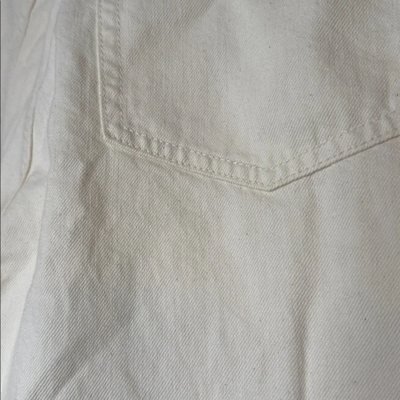 NWT The Wide-Leg Jean in Summer Denim ecru wash tan jeans size 28 - Picture 9 of 9